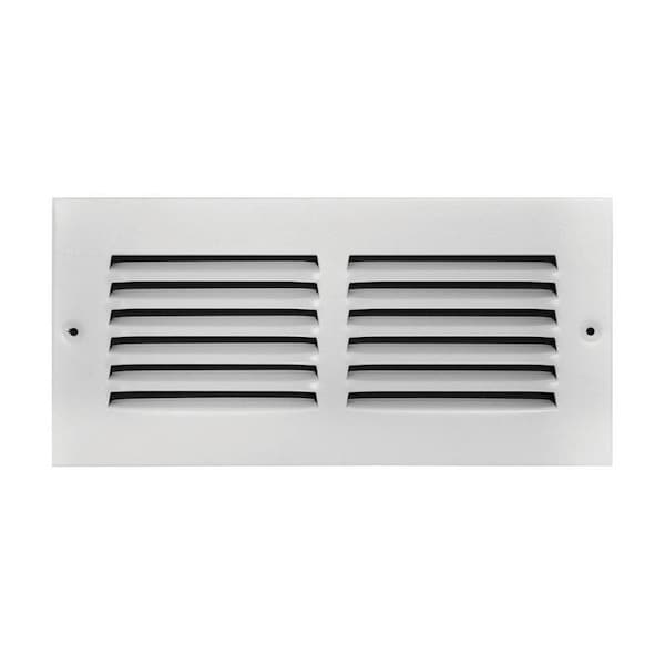 True Aire Tru Aire 4 in. H X 10 in. W 1-Way Powder Coat White Steel Return Air Grille C170 10X04 - main